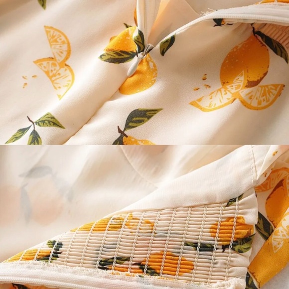 Cottagecore Lemon Dress - Picture 9 of 9